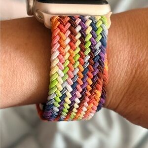 Victoria's Secret Multicolor Braided Apple Watch Band - Rainbow Strap